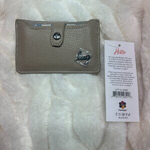 Brand New Lug Lift VL Snap Card Wallet in Sand